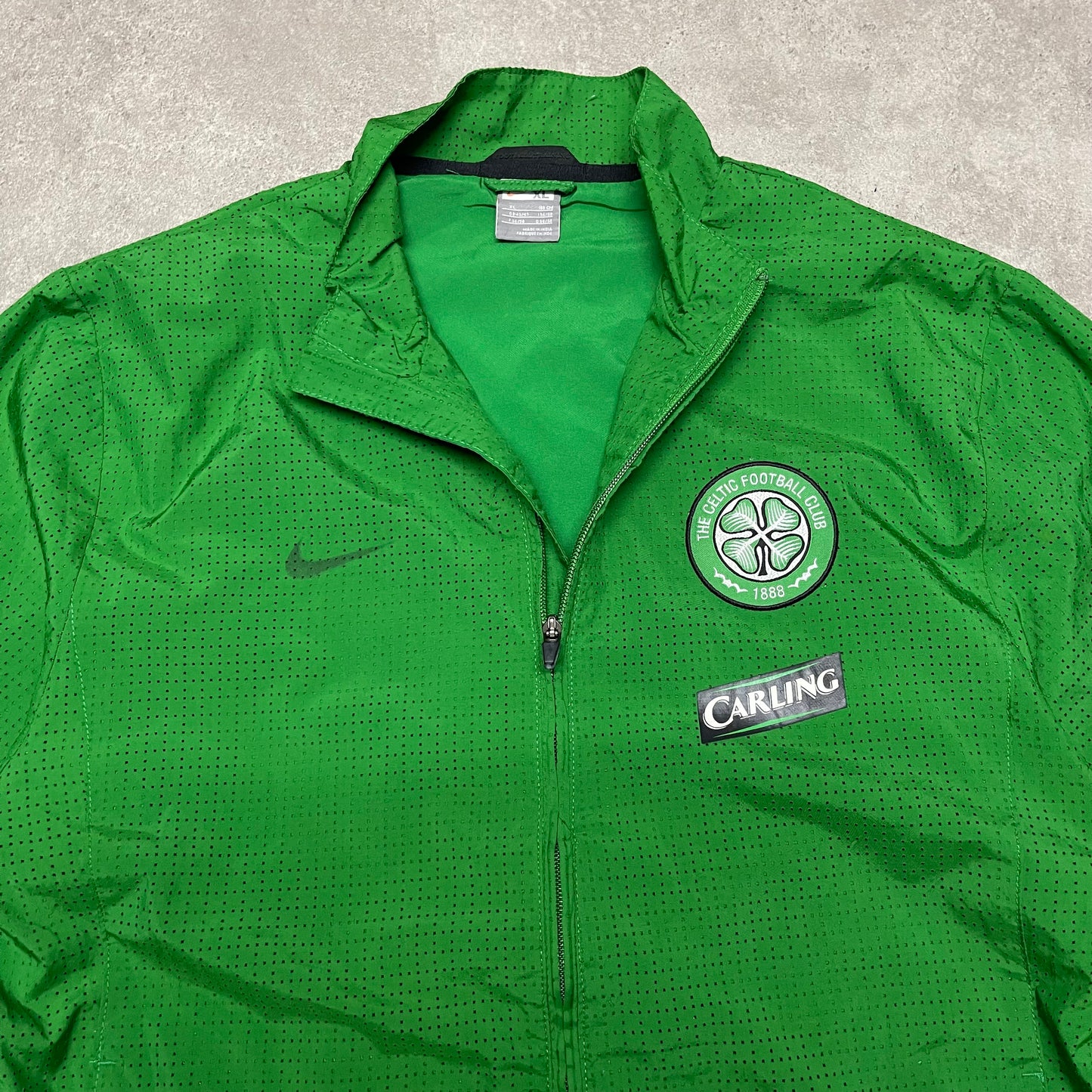 Celtic 2006-07 Total 90 Nike Long Sleeve Football Jacket Size XL Green