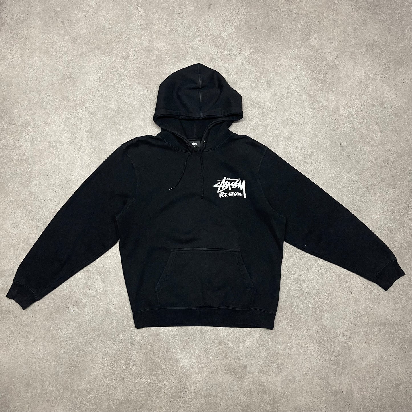 Stussy Paris Hoodie Size M Black