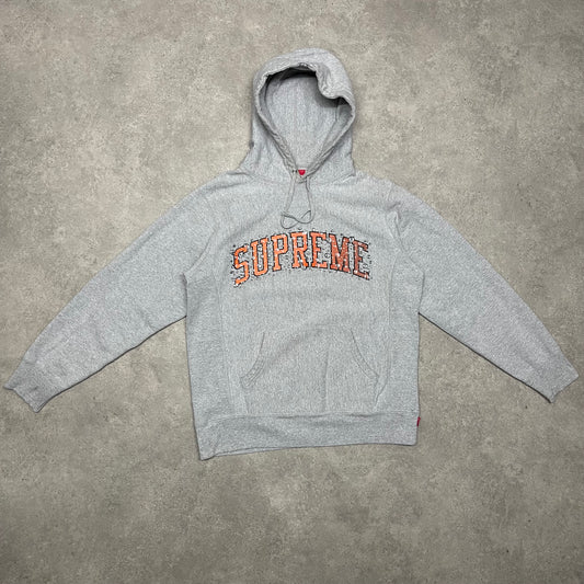 Supreme Water Arc Hooded Sweatshirt Size M Grey