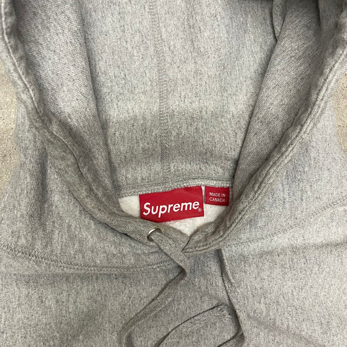 Supreme Water Arc Hooded Sweatshirt Size M Grey