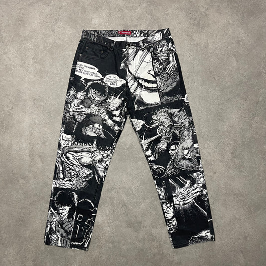 Supreme The Crow Regular Trousers Size(34x34) Black