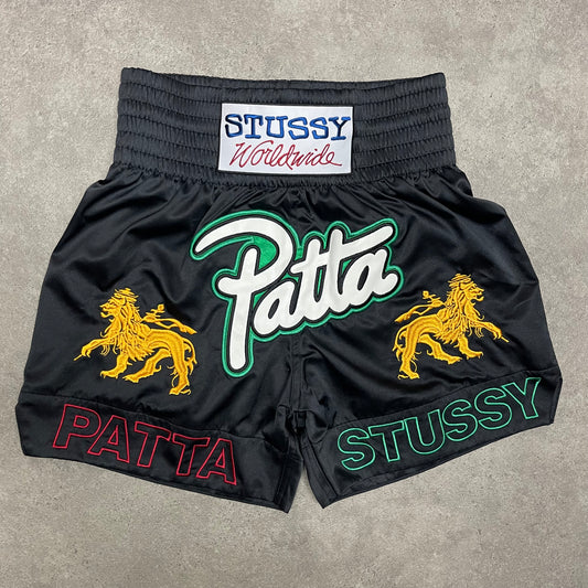 Stussy x Patta Boxing Short Size S Black