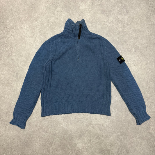 Vintage Stone Island Zip up Jumper Size M Blue