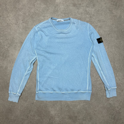 Vintage Stone Island Sweatshirt Size XL Baby Blue