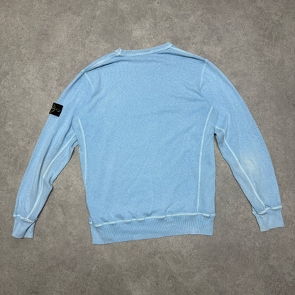 Vintage Stone Island Sweatshirt Size XL Baby Blue