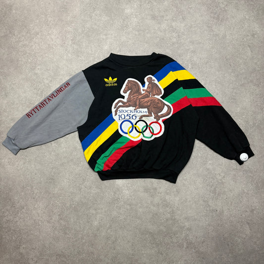 Adidas Stockholm 1956 Olympics Sweatshirt Black Size XL