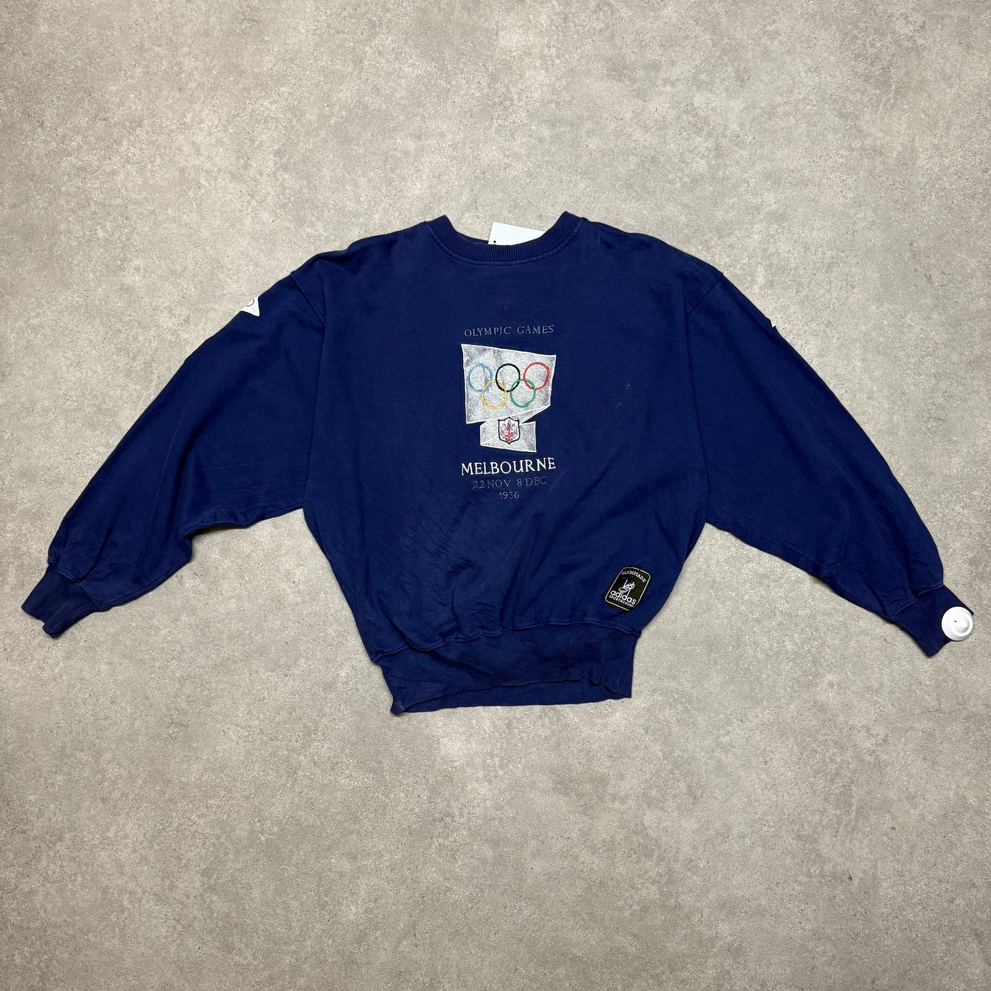 Adidas Melbourne Olympic Games Vintage Sweatshirt Size M Blue