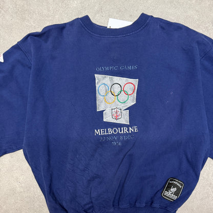 Adidas Melbourne Olympic Games Vintage Sweatshirt Size M Blue