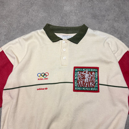 Adidas 60’s Roma Olympics Vintage Sweatshirt Size L Cream