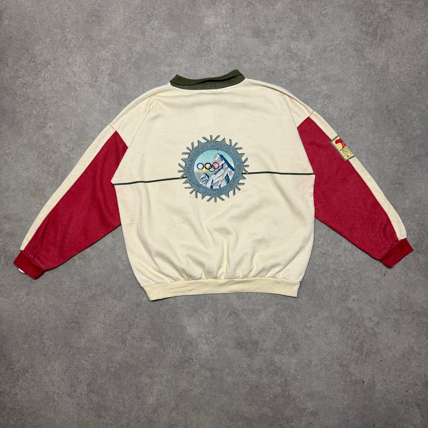 Adidas 60’s Roma Olympics Vintage Sweatshirt Size L Cream