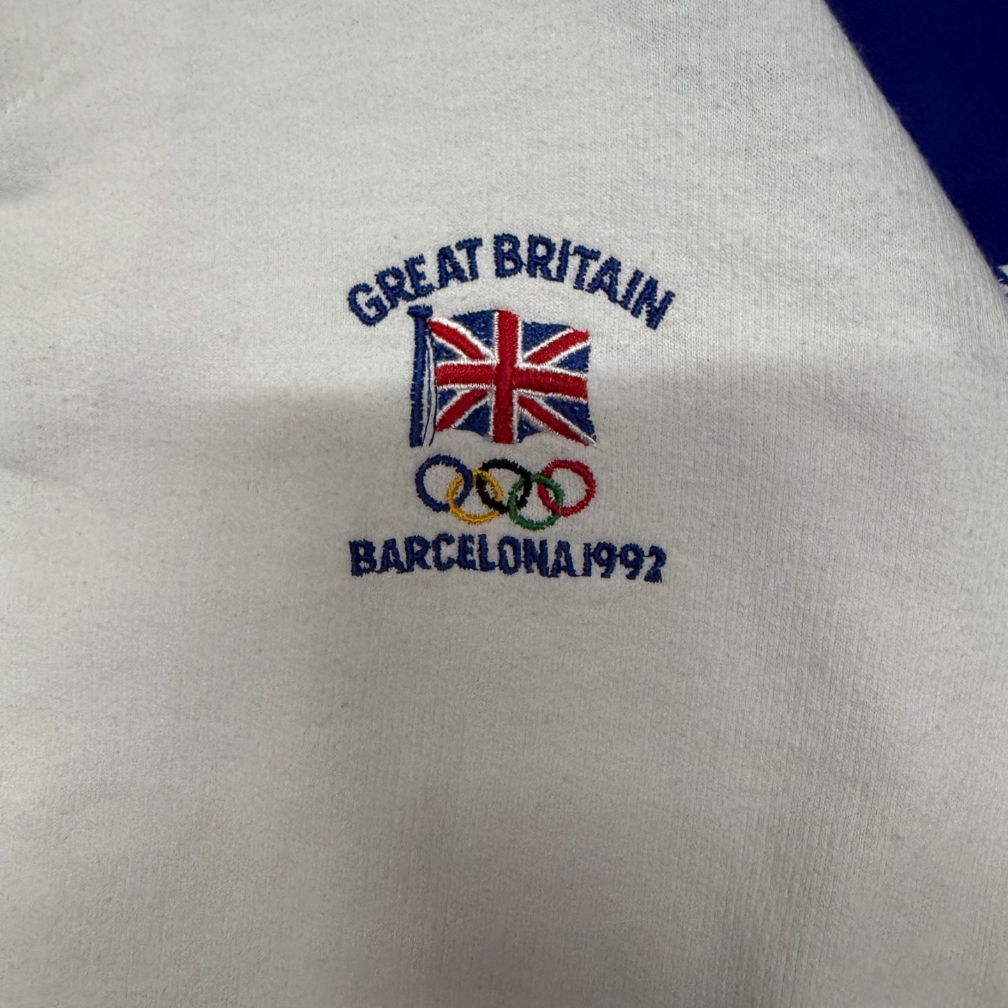 Adidas Great Britain Barcelona 1992 Olympic Size S White