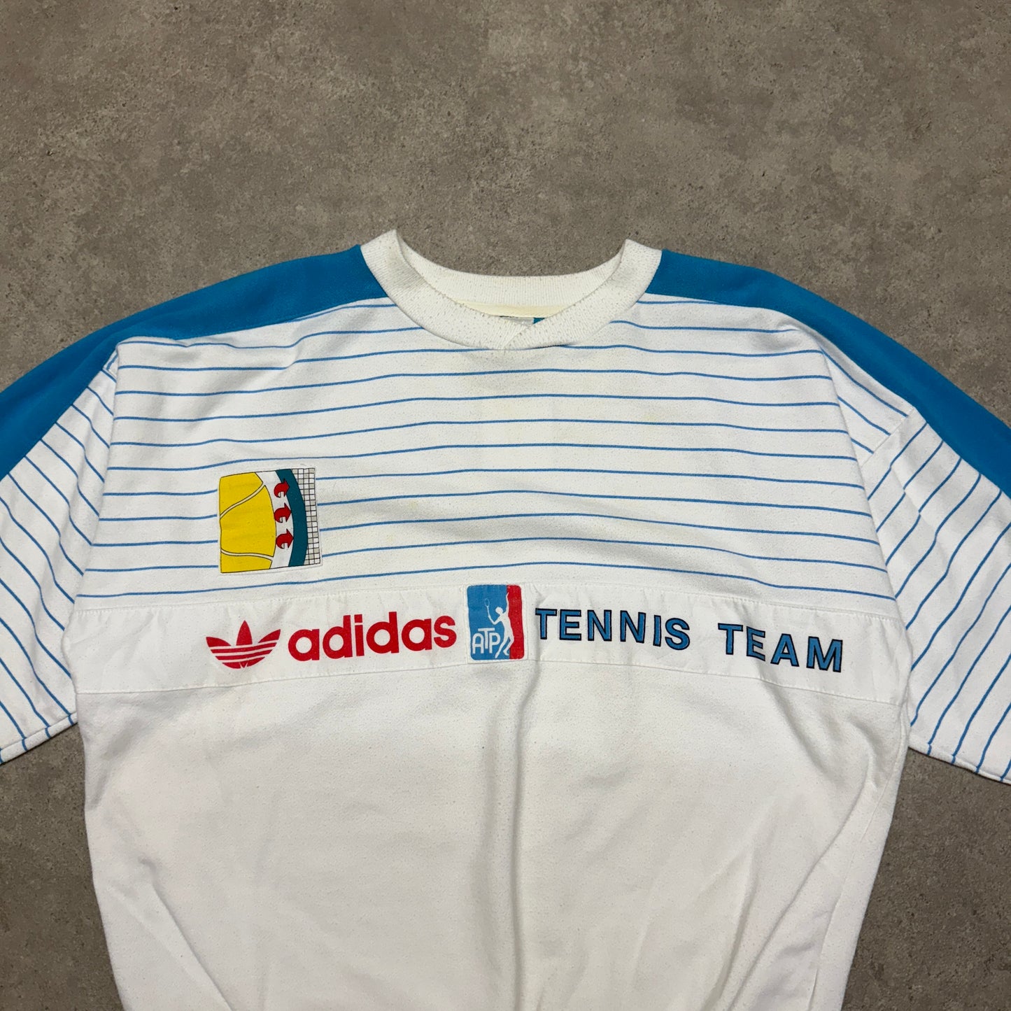 Adidas Tennis Vintage Sweatshirt Size L White