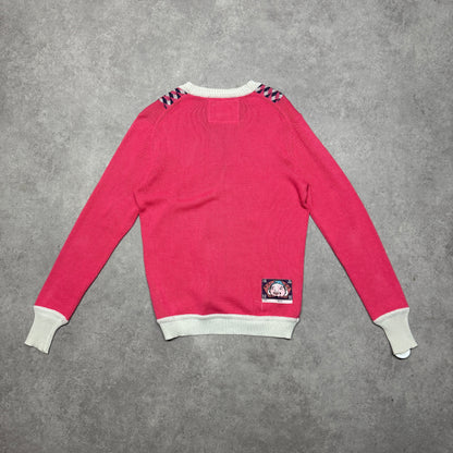 Evisu Cardigan Size Full Zip Up M Pink