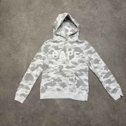 Bape Camo Hoodie Size S White