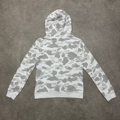 Bape Camo Hoodie Size S White