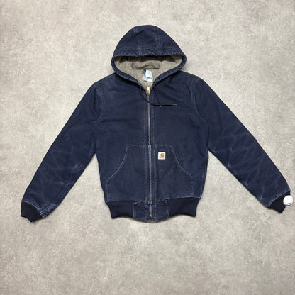 Carhartt Hoodie Jacket Size S Navy