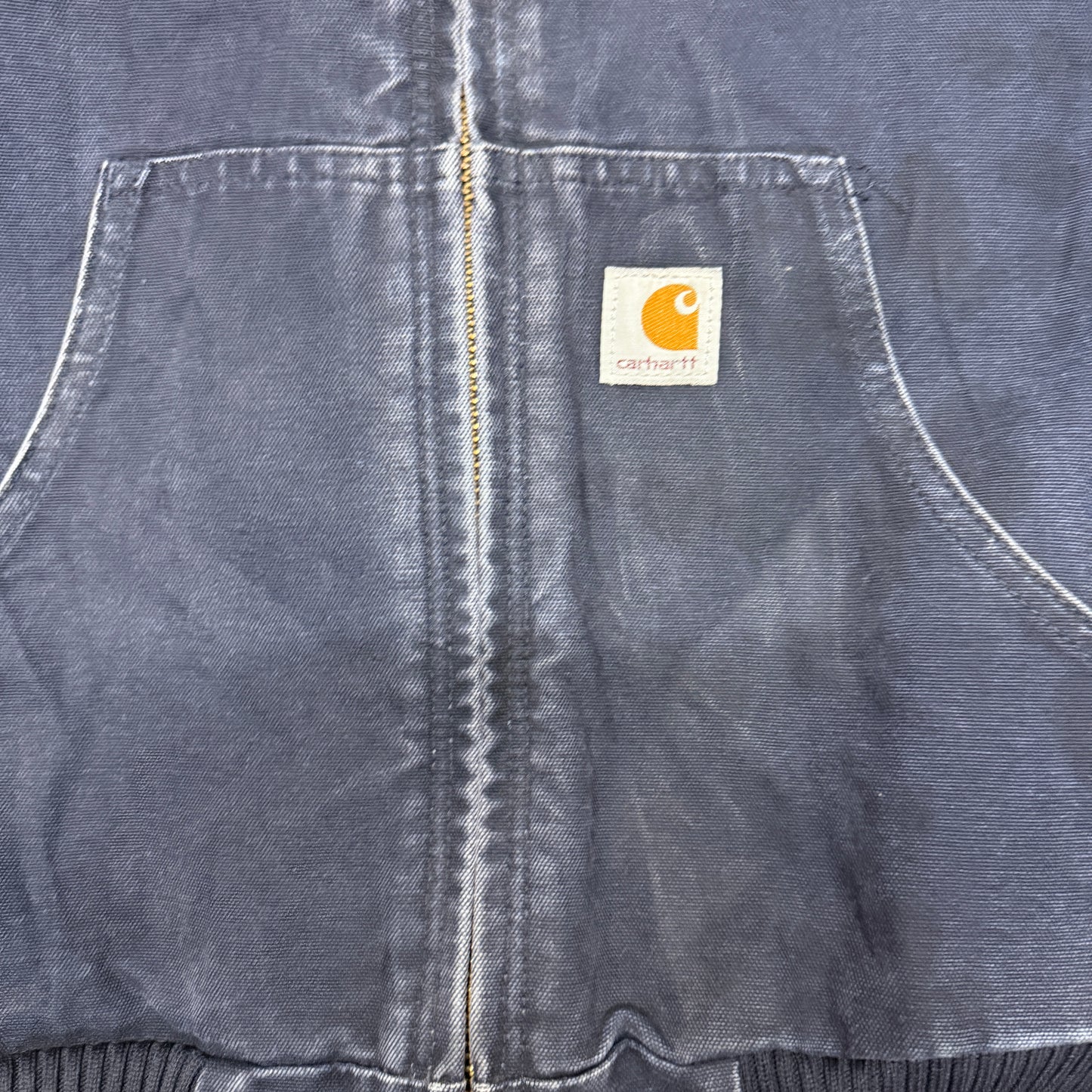 Carhartt Hoodie Jacket Size S Navy