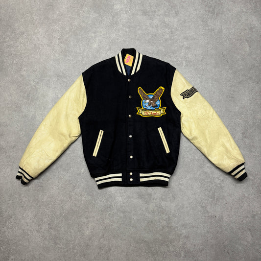 F.C. Eagles Varsity Jacket Size S Black