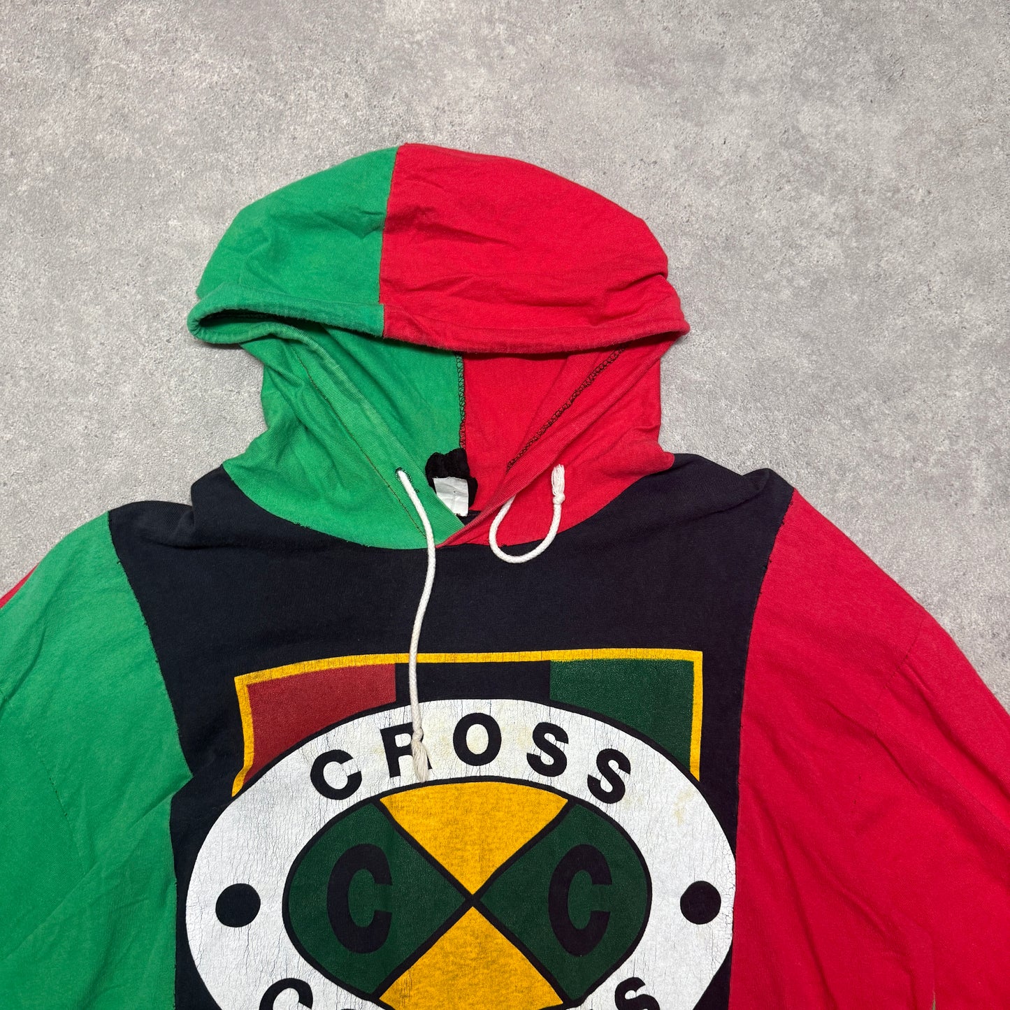 CROSS COLOURS  Vintage Hoodie Size L Multicolour