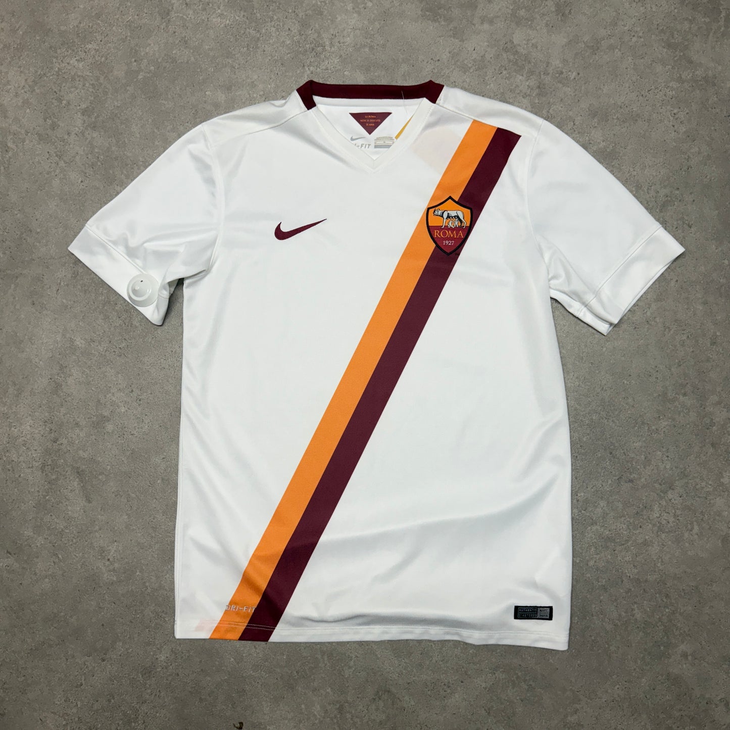 AS Roma 2014-2014 Away Football Shirt Size M White