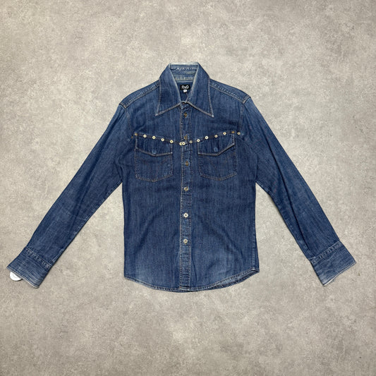 Dolge Gabbana Vintage Denim Shirt Size  M Blue