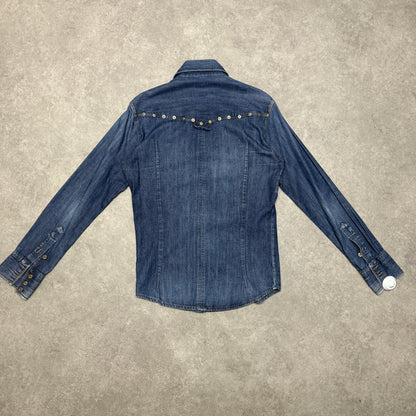 Dolge Gabbana Vintage Denim Shirt Size  M Blue