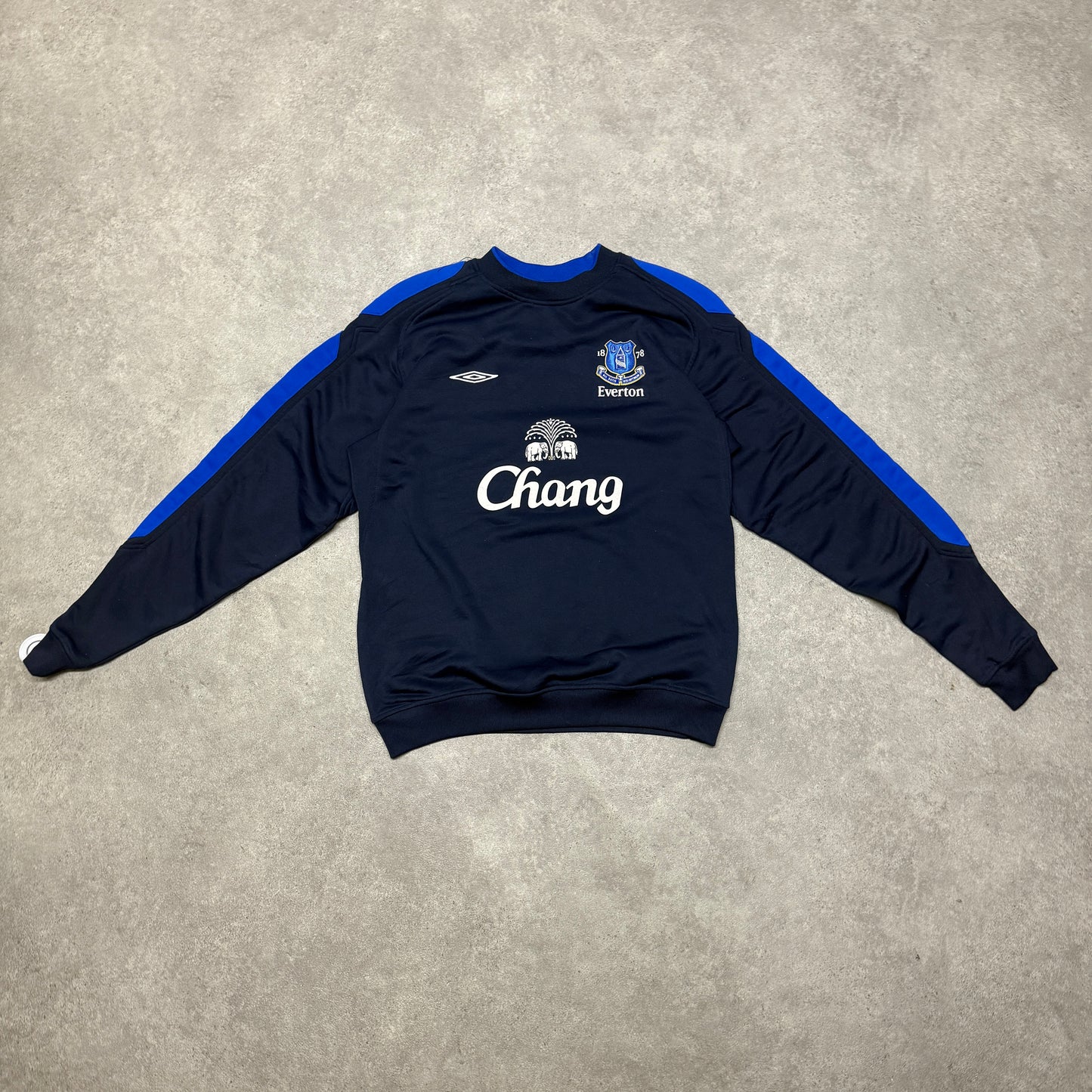 Everton 2008-09 Training Sweatshirt Size L Navy