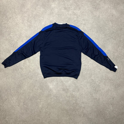 Everton 2008-09 Training Sweatshirt Size L Navy