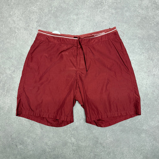 Vintage Stone Island Short Size (30X15) Burgundy