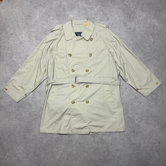 Vintage Burberry Trench With Belt Coat Size XL Beige