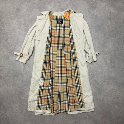 Burberry Trench Coat Size Double Breasted XL Beige