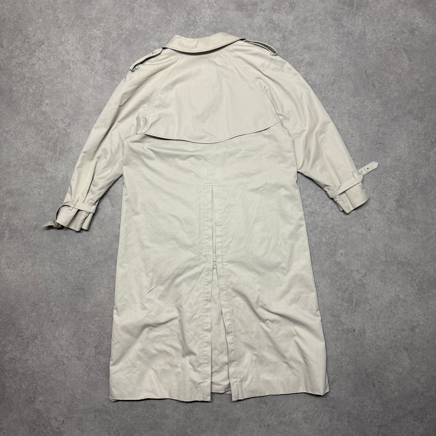 Burberry Trench Coat Size Double Breasted XL Beige