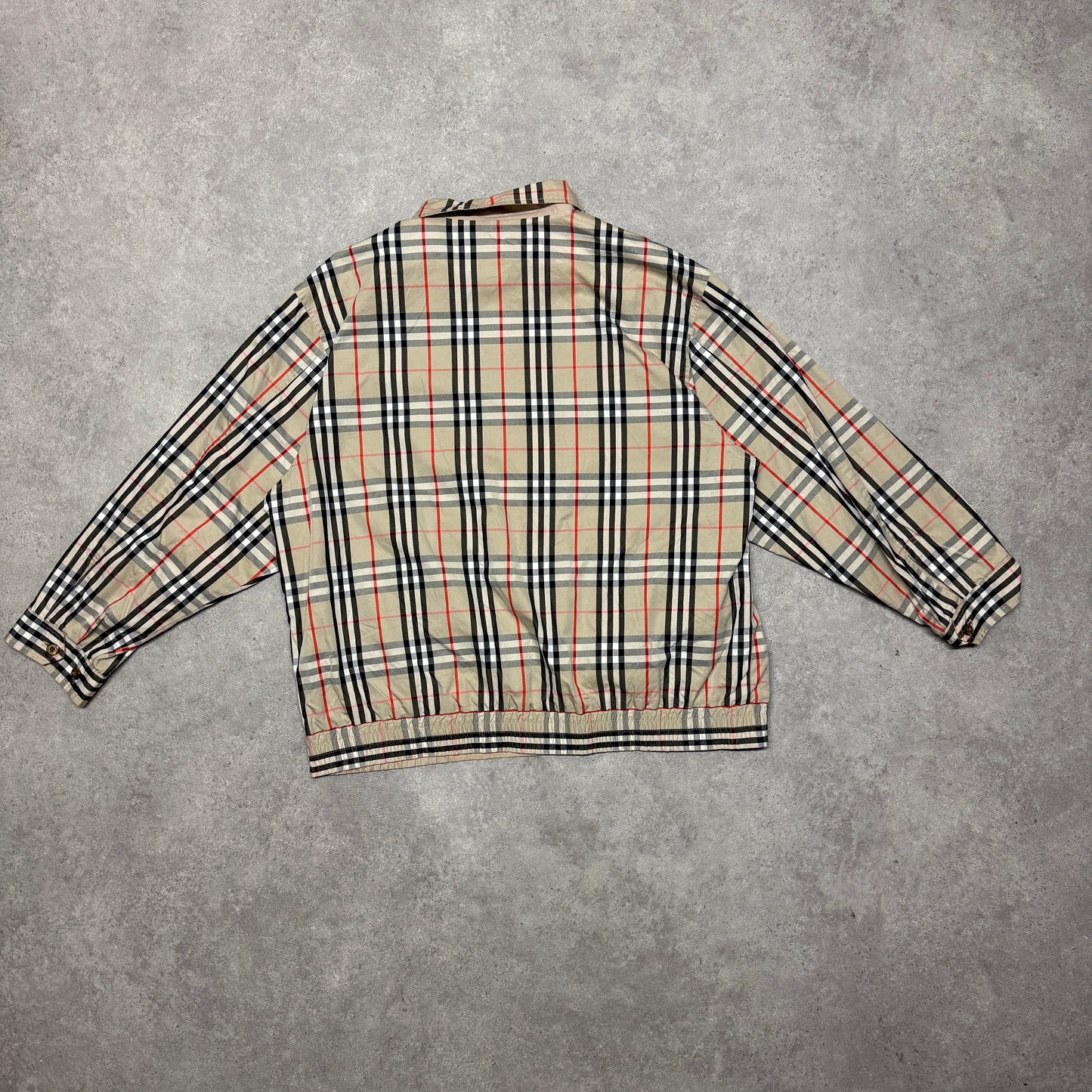 Burberry Reversible Harrington Jacket Size L Beige