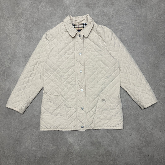 Burberry Quilted Jacket Size L Beige