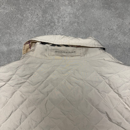 Burberry Quilted Jacket Size L Beige