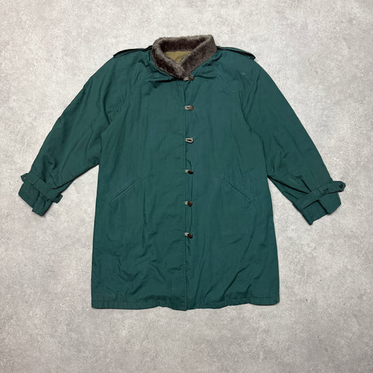 Vintage Burberry Overcoats Size M Green