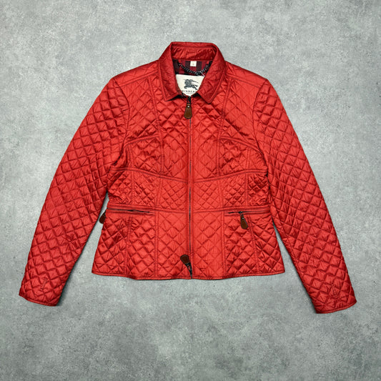 Burberry Quilted Jacket Size L Red