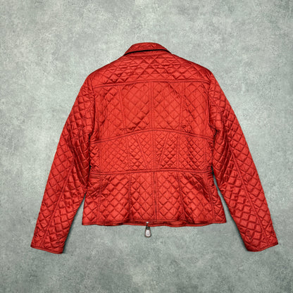 Burberry Quilted Jacket Size L Red