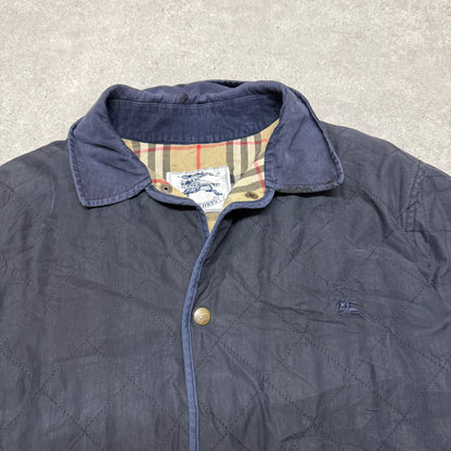 Burberry Quilted Jacket Size L Navy