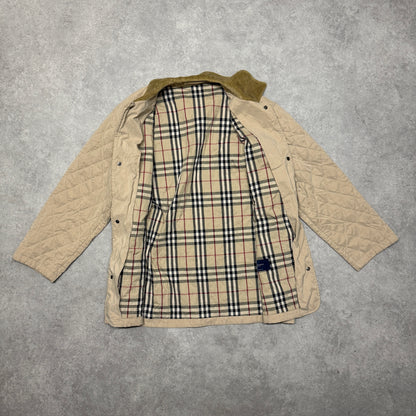 Burberry Quilted Jacket Size XL Beige