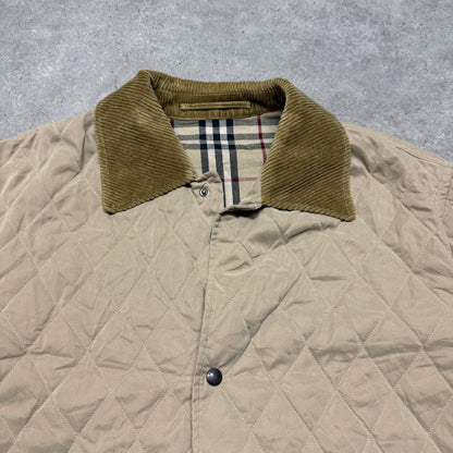 Burberry Quilted Jacket Size XL Beige