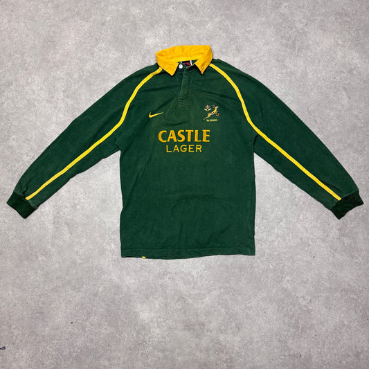 Nike South Africa Home Rugby Castle Jersey Size S Green