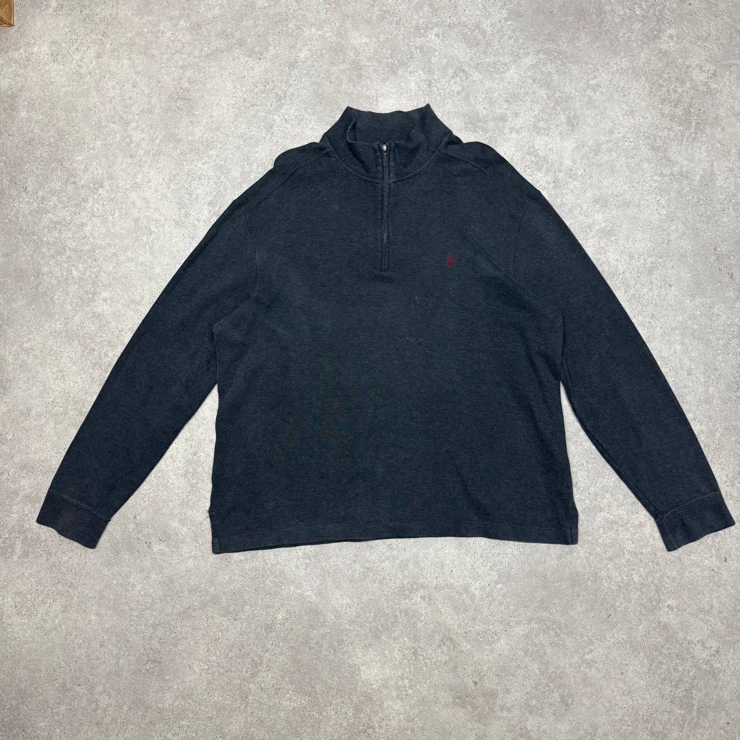 Polo Ralph Lauren Quarter Zip Size L Dark Grey