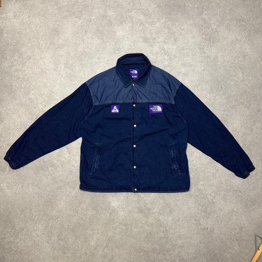 Palace x The North Face Purple Label Indigo Ripstop Coach Jacket XL Navy