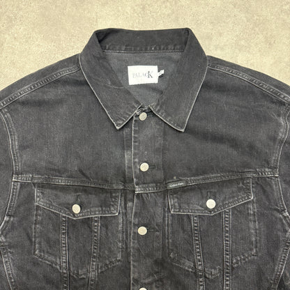 Palace x Calvin Klein Relaxed Trucker Denim Jacket Size XL Black