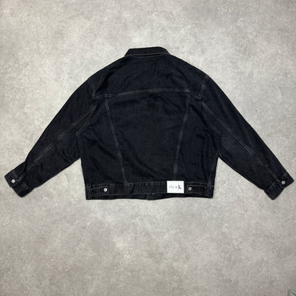 Palace x Calvin Klein Relaxed Trucker Denim Jacket Size XL Black