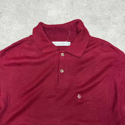 Christian Dior Button Up Jumper Size M Red