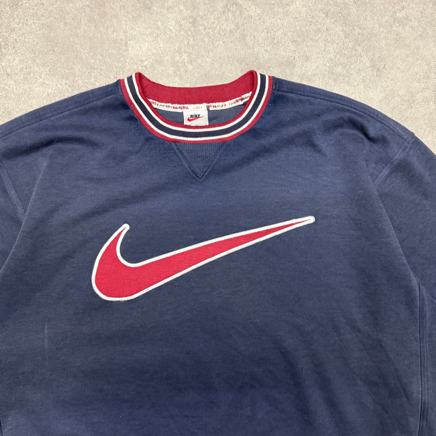 Vintage 90s Nike Sweatshirts Big Logo Size XXL Navy