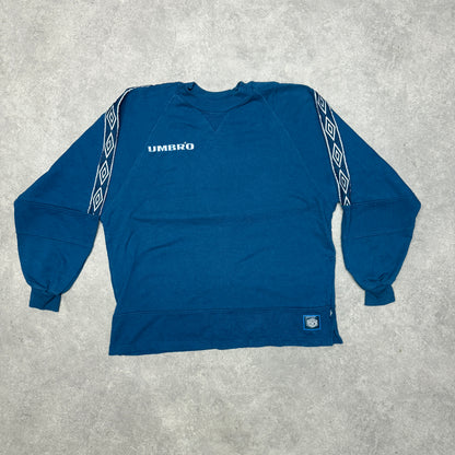 Vintage Umbro 90s Sweatshirts Size M Blue