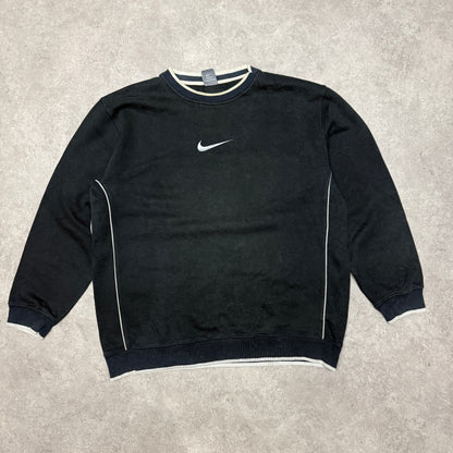 Vintage 90s Nike Sweatshirts Crew Neck Size XL Black